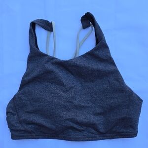 Lululemon‎ Gray Sports Bra with Wide Straps Sz XS Sz 4